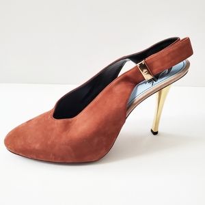 Lanvin Suede Sling backs Heels